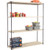 Nexel Nexelite 4 Shelf, Vented Plastic Mat Shelving Unit, Starter, 72"W x 18"D x 86"H