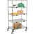 Nexel Open Sided Wire Stock Picker Truck w/6 Shelves, 800 lb. Capacity, 36"L x 24"W x 69"H