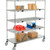 Nexel Open Sided Wire Stock Picker Truck w/5 Shelves, 800 lb. Capacity, 60"L x 24"W x 69"H