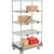 Nexel Open Sided Wire Stock Picker Truck w/5 Shelves, 1000 lb. Capacity, 36"L x 24"W x 69"H