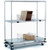 Nexel Open Sided Wire Stock Picker Truck w/3 Shelves, 1000 lb. Capacity, 60"L x 24"W x 69"H