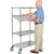 Nexel E-Z Adjust Wire Shelf Truck, 1200 lb. Capacity, 36"L x 24"W x 60"H