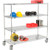 Nexel E-Z Adjust Wire Shelf Truck w/Brakes, 1200 lb. Capacity, 60"L x 24"W x 60"H