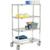 Nexel E-Z Adjust Wire Shelf Truck w/Brakes, 1200 lb. Capacity, 36"L x 24"W x 69"H