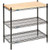 Nexel 3 Shelf, Black Epoxy Wire Shelving Display Unit, Starter, 48"W x 14"D x 34"H