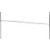 Nexel AHR60C Chrome Hanging Rail 60"