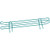 Nexel Poly-Green Wire Ledge, 24"W x 4"H