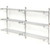 Nexel Chrome Adjustable Wall Mount Wire Shelving, 3 Shelf, Add On, 48"Wx14"Dx54"H