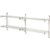 Nexel Chrome Adjustable Wall Mount Wire Shelving, 2 Shelf, Add On, 48"Wx14"Dx34"H