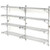 Nexel Poly-Green Adjustable Wall Mount Wire Shelving, 4 Shelf, Add On, 42"Wx14"Dx63"H