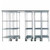 Nexel Space-Trac, 5 Unit, Poly-Z-Brite High Density Shelving, 72"W x 24"D x 88"H, 14' Length