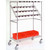 Nexel Chrome Catheter Procedure Cart, 5" Swivel Casters (2 with Brakes), 24"L x 60"W x 68"H