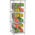 Nexel CR2424C Can Rack System, 3 Tier, Chrome, 24"W X 24"D x 66"H