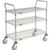 Nexel Utility Cart w/3 Shelves & Poly Casters, 1200 lb. Capacity, 30"L x 18"W x 39"H
