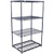 Nexel 4 Shelf, Nexelon Blue Wire Shelving Unit, Starter, 1 HD Shelf, 36"W x 18"D x 63"H
