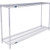 Nexel 2 Shelf, Chrome ESD Wire Shelving Unit, Starter, 60"W x 18"D x 34"H