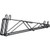 Nexel Black Epoxy, Fixed Double Shelf Wall Mount Bracket, 24"D