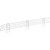 Nexel Stainless Steel Wire Ledge, 36"W x 4"H