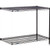 Nexel 2 Shelf, Black Epoxy Wire Shelving Unit, Add On, 42"W x 18"D x 34"H