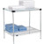 Nexel 2 Shelf, Chrome Wire Shelving Unit, Starter, 1 Solid Shelf, 36"W x 24"D x 34"H