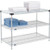 Nexel 3 Shelf, Chrome Wire Shelving Unit, Starter, 1 Solid Shelf, 48"W x 24"D x 34"H