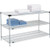 Nexel 3 Shelf, Chrome Wire Shelving Unit, Starter, 1 Solid Shelf, 60"W x 24"D x 34"H