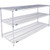 Nexel 3 Shelf, Chrome Wire Shelving Unit, Starter, 72"W x 21"D x 34"H