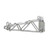 Nexel Chrome, Fixed Double Shelf Wall Mount Bracket, 24"D