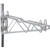Nexel Chrome, Adjustable Double Shelf Post Bracket, 12"D