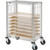 Nexel Side Load Wire Tray Cart with 19 Tray Capacity