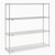 Nexel 4 Shelf, Stainless Steel Wire Shelving Unit, Starter, 72"W x 18"D x 74"H