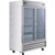 Nexel Reach In Freezer, 2 Glass Doors, 47 Cu. Ft.
