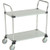 Nexel 2 Shelf, Galvanized Utility Cart, 36"Wx18"Dx39"H, Polyurethane Swivel Casters