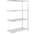 Nexel 4 Shelf, Poly-Z-Brite Wire Shelving Unit, Add On, 30"W x 14"D x 86"H