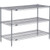 Nexel 3 Shelf, Nexelate Silver Epoxy Wire Shelving Unit, Starter, 42"W x 14"D x 34"H
