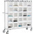 Nexel Stock Picking Truck, Single Sided, 25 Cells, 60"L x 18"W x 69"H, White