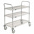 Nexel Utility Cart w/3 Shelves & Poly Brake Casters, 1200 lb. Cap, 36"L x 24"W x 39"H