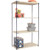 Nexel Nexelite 4 Shelf, Vented Plastic Mat Shelving Unit, Starter, 48"W x 24"D x 86"H