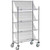 Nexel Slant Wire Shelving Suture Cart, 4 Shelves, 36"W x 18"L x 69"H