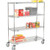 Nexel E-Z Adjust Wire Shelf Truck w/Brakes, 1200 lb. Capacity, 48"L x 18"W x 60"H