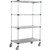 Nexel Stainless Steel Shelf Truck w/Brakes, 1200 lb. Capacity, 48"L x 24"W x 80"H