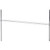 Nexel AHR48C Chrome Hanging Rail 48"