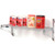 Nexel Chrome Adjustable Wall Mount Wire Shelving, 1 Shelf, Starter, 72"Wx24"Dx14"H