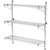 Nexel Poly-Green Adjustable Wall Mount Wire Shelving, 3 Shelf, Starter, 72"Wx24"Dx54"H
