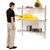 Nexel Chrome Adjustable Wall Mount Wire Shelving, 3 Shelf, Starter, 30"Wx18"Dx54"H