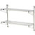 Nexel Poly-Green Adjustable Wall Mount Wire Shelving, 2 Shelf, Starter, 30"Wx18"Dx34"H