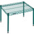 Nexel Poly-Green Wire Dunnage Rack - 24"W x 18"D x 14"H