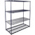 Nexel 4 Shelf, Nexelon Blue Wire Shelving Unit, Starter, 1 HD Shelf, 60"W x 24"D x 74"H