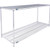 Nexel 2 Shelf, Chrome ESD Wire Shelving Unit, Starter, 72"W x 24"D x 34"H