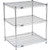 Nexel 3 Shelf, Chrome ESD Wire Shelving Unit, Starter, 42"W x 18"D x 34"H